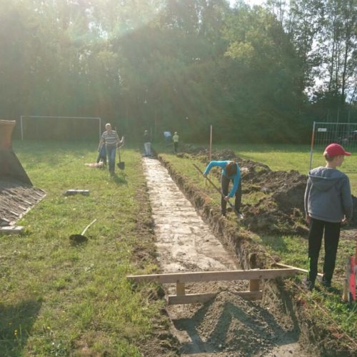 Vereinsarbeit – Platzbau
